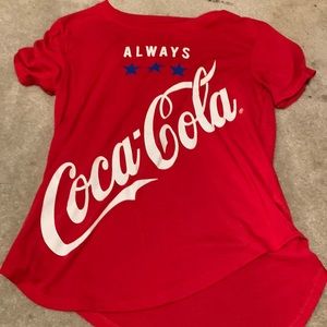 Size s junior girls Coca Cola top